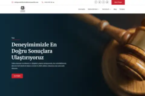 Screenshot of the Analiz Hukuk Danışmanlık website