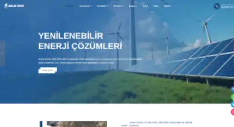Screenshot of the Arslan Enerji website