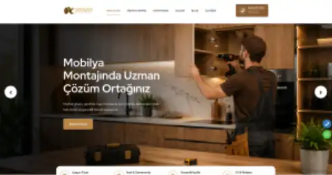 Screenshot of the Arslan Mobilya Montaj website