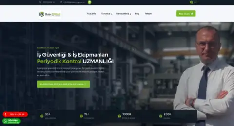 Screenshot of the Bilal Özdemir İSG website