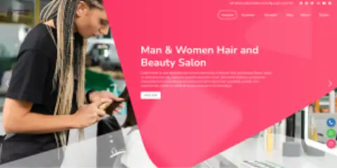 Screenshot of the Coiffeur Sofitel website