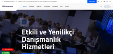 Screenshot of the Geb Danışmanlık website