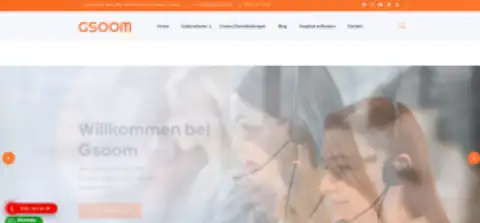 Screenshot of the Gsoom Çağrı Merkezi website