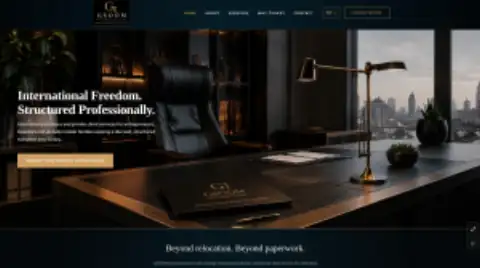Screenshot of the Gsoom Global website