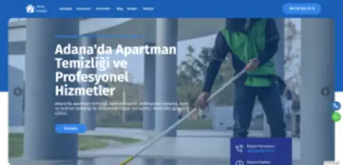 Screenshot of the Bitirmiş Temizlik website