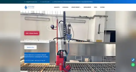 Screenshot of the Jetform Su Jeti website
