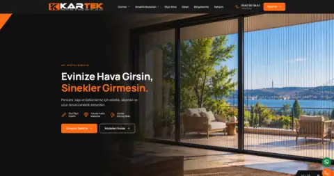 Screenshot of the Kartek Sineklik website