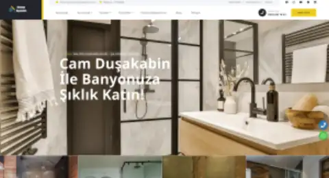 Screenshot of the Maltepe Duşakabin website