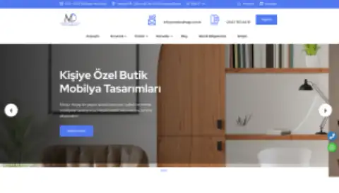 Screenshot of the Medur Ahşap website