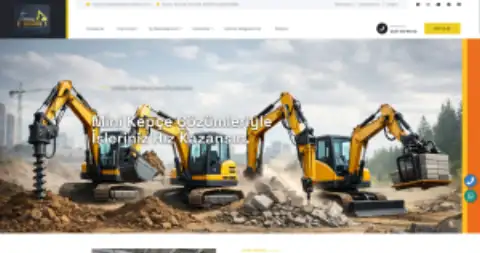 Screenshot of the HG İSTANBUL KIRIM YIKIM EKSKAVATÖR VE KEPÇE  website