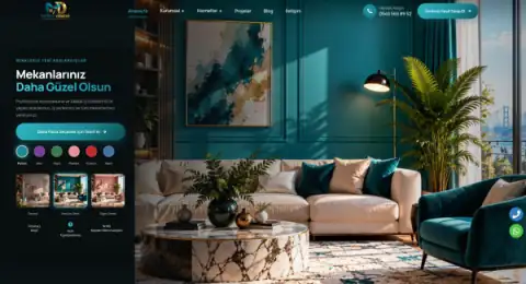 Screenshot of the Murat Dekor website