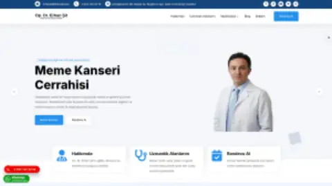 Screenshot of the Op Dr. Erhan Şit website