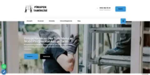 Screenshot of the Pimapen Tamircisi website