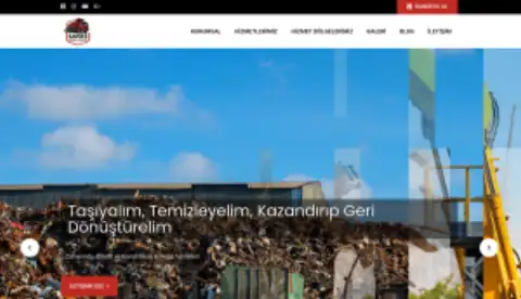 Screenshot of the Savaş Moloz Hurda website