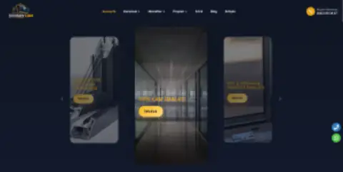 Screenshot of the Şensoy Cam website