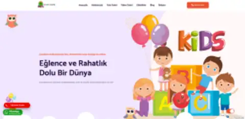 Screenshot of the Sidra Kids Cafe website