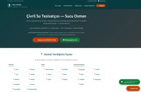 Screenshot of the Sucu Osman website
