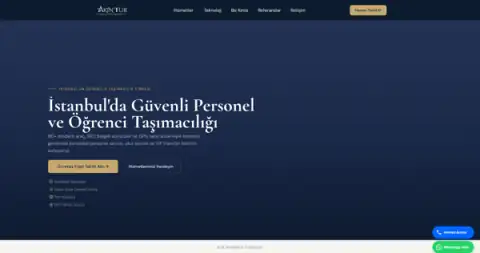 Screenshot of the Akın Turizm website